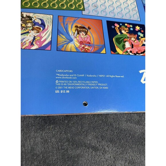 Vintage 2002 Cardcaptors Anime Calendar Rare Unique Art Tv Show Series USED - Picture 4 of 7